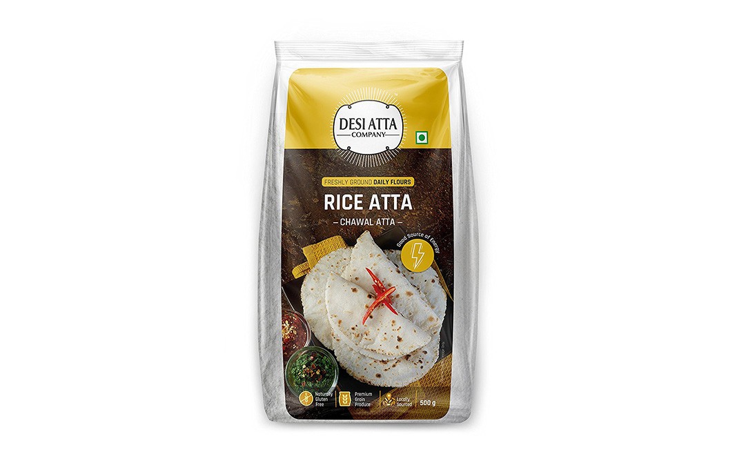 Desi Atta Rice Atta - Chawal Atta   Pack  500 grams